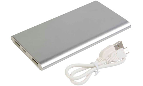 Power bank in alluminio 4000mAh personalizzate