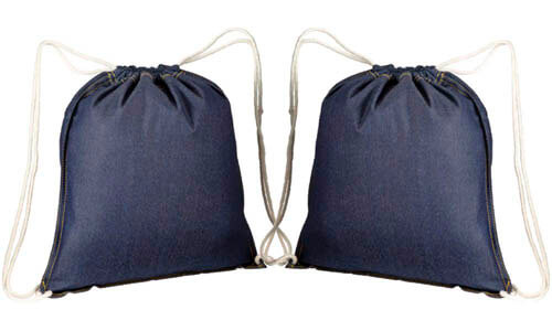 Zainetti Denim con Cordini effetto jeans