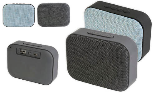 Speaker bluetooth tessuto personalizzato con il vostro logo