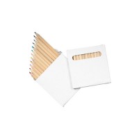 Set 12 matite colorate scatola bianca