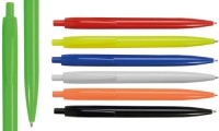 Penna in plastica fluo