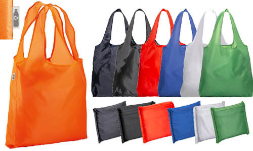 Shopper in RPET 210T ripiegabile Stampa la tua Pubblicità