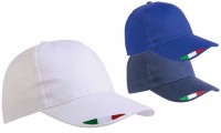 Cappellini in cotone tricolore