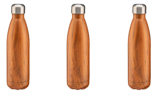 Thermos in acciaio Effetto legno personalizzabili