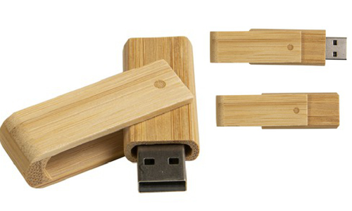 Chiavetta USB 4Gb in bamboo promozionali