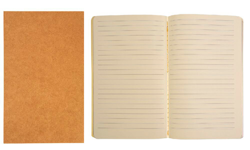 Quaderno in carta riciclata fogli avorio personalizzate