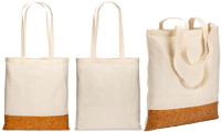 Shopper in cotone 135 gr  base in sughero