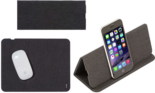 Mousepad e supporto cellulare in R-PET Personalizzali con il tuo logo