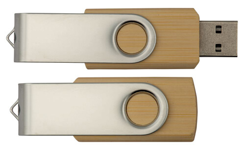 Chiavetta USB 4 Gb in Bambù Personalizzali con il tuo logo
