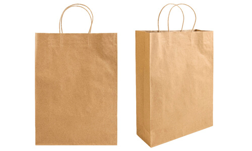 Shopper in carta riciclata 100 gr personalizzabili