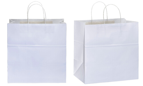 Shopper in carta 100 gr con soffietto personalizzabili