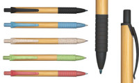 Penna a scatto in bambù particolari colorati
