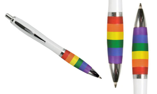 Penna a scatto arcobaleno personalizzabili