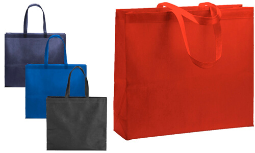 Shopper termosaldata in R-pet  con soffietto personalizzabili
