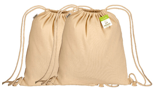Zainetti in cotone biologico 220 gr Personalizzali con il tuo logo