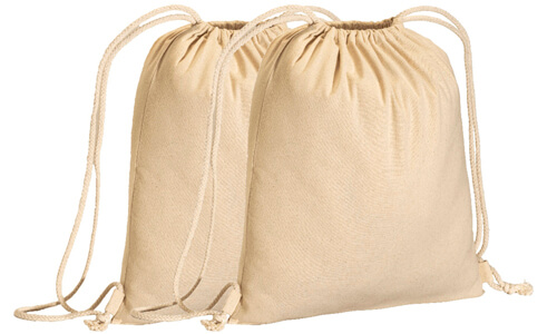 Zainetti in cotone 180 gr Personalizzali con il tuo logo
