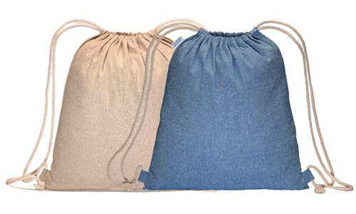 Zainetto in cotone riciclato 180 gr