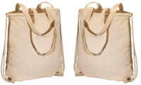 Zainetti in cotone con manici