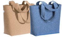Shopper cotone riciclato cerniera 280 gr