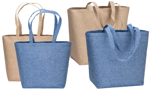 Shopper in cotone riciclato interno laminato Promozionali