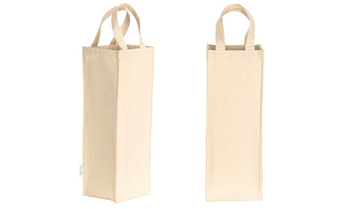 Borsa porta bottiglia cotone riciclato 250 gr Promozionale Borsa porta bottiglia cotone riciclato 250 gr Promozionale