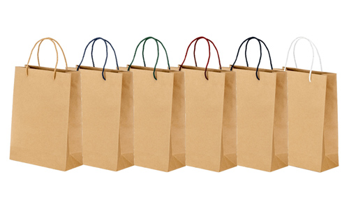 Sacchetto carta riciclata 150 gr manici colorati Personalizzabile con il tuo logo Sacchetto carta riciclata 150 gr manici colorati Personalizzabile con il tuo logo