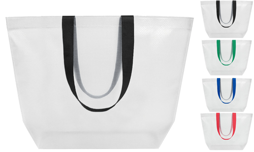 Borsa shopper trasparente in PP 110 g/m2 Promozionali