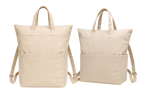 Zainetto cotone Manici corti e due tasche laterali porta bottiglie Stampa la tua Pubblicità