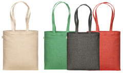 Shopper  in cotone riciclato 300 g/mq