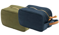 Beauty case in canvas riciclato
