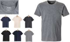 T-shirt colorata tessuto rigenerato