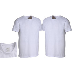 T-shirt tessuto rigenerato bianca