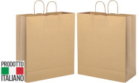 Shopper in carta maniglia ritorta 36x41x12