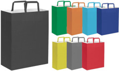 Shopper 19x24x7 carta kraft bianca