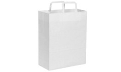 Sacchetti in carta kraft bianca 22x29x10