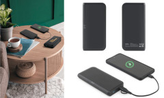 Power bank da 10'000 mAh in ABS con caricatore wireless