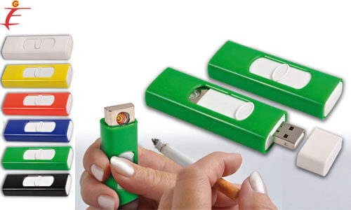 Accendino con ricaricabile tramite porta USB 