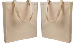 Shopper con soffietto Canvas  280 gr