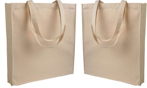 Shopper con soffietto Canvas serie End