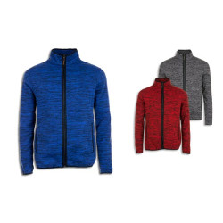 Felpa in pile unisex in Pile, Full Zip, effetto mouliné Felpa in pile unisex in Pile, Full Zip, effetto mouliné