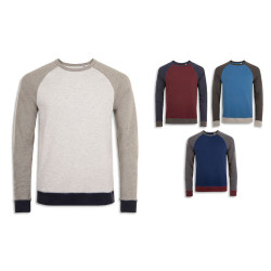 Felpa unisex modello a tre colori e maniche raglan Felpa unisex modello a tre colori e maniche raglan