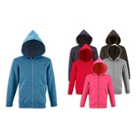 Felpa bambino Full Zip con cappuccio