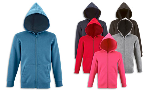 Felpa bambino Full Zip con cappuccio