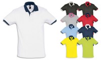 Polo unisex con finiture a contrasto