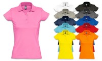 Polo donna, jersey liscio